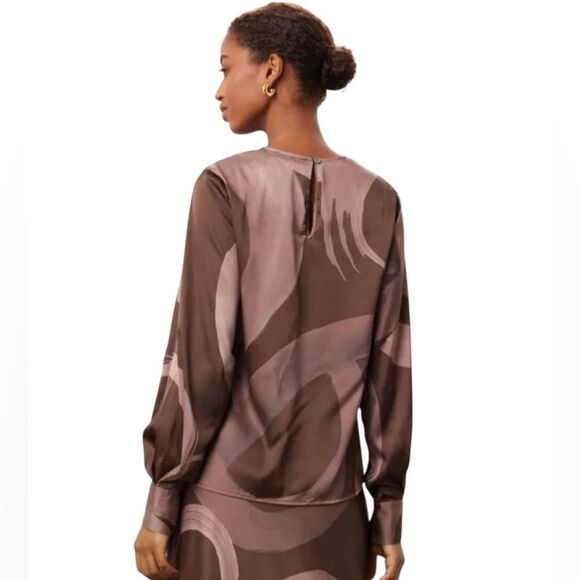 Slate & Willow Balloon Sleeve Top Size Medium - Picture 2 of 6